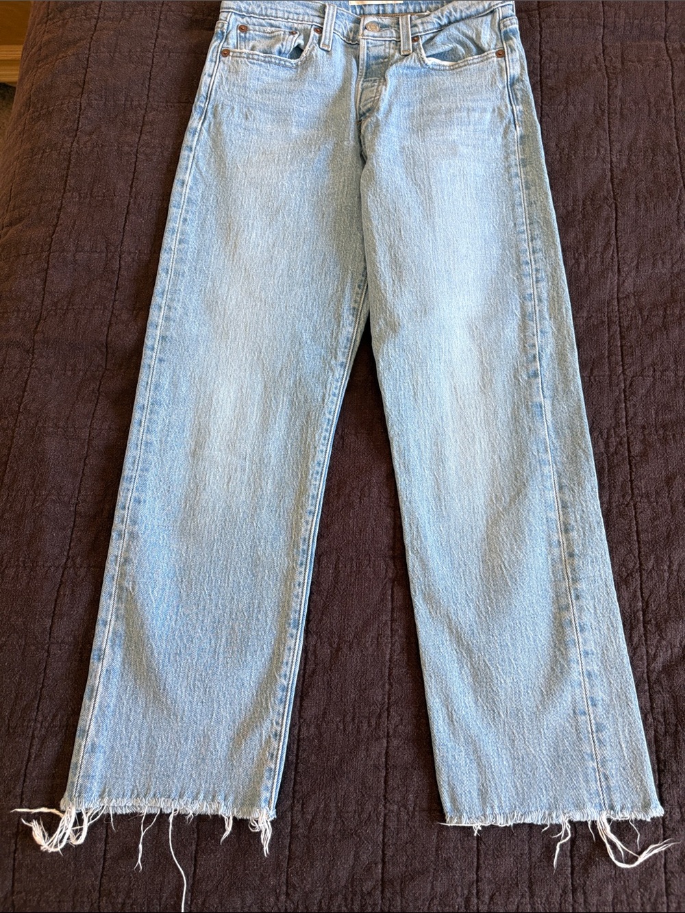 Levi Wedgie Straight Buttonfly lightwash jeans - Picture 6 of 10